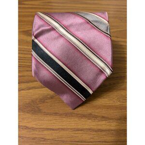 Robert Talbott Nordstrom Best Of Class Pink/Purple Stripes Neck Tie 59x3.5 Inch